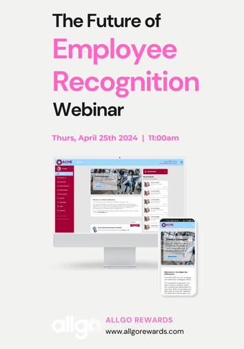 Future of Employee Recognition Webinar landing page graphic